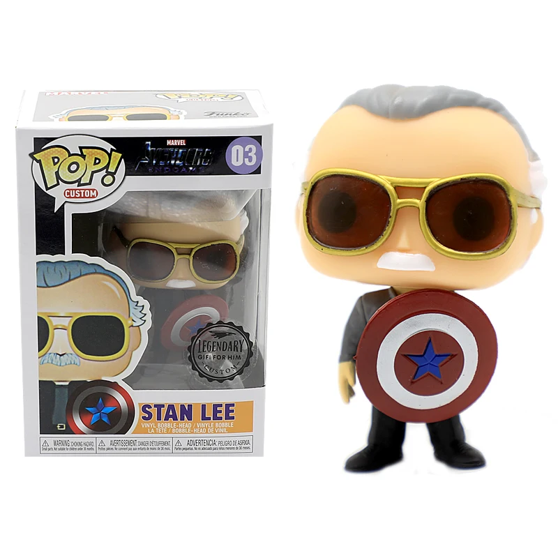 Funko POP Marvel Мстители: Endgame Стэн Ли и бесконечная перчатка Тор Капитан Америка Фигурки игрушки для детей подарок