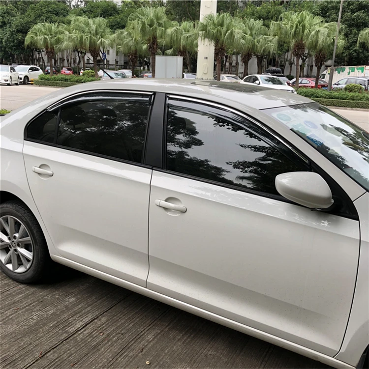 Пластиковый козырек для окна Octavia дефлектор от солнца и дождя Skoda автомобильные