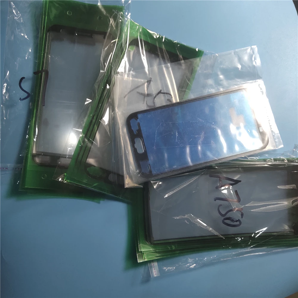 100 шт./лот для Samsung Galaxy S5 S6 S7 S9 край S8 Plus Note 8 9 A510 A520 A530 A750 ЖК-дисплей стикер передней