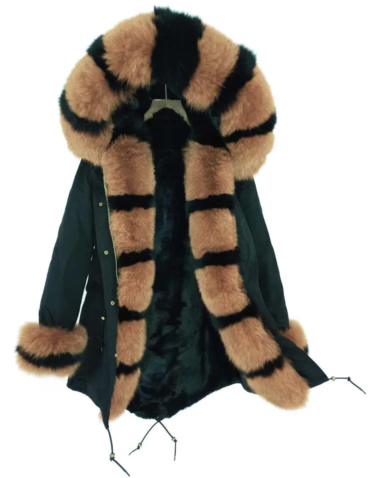OFTBUY, парка из натурального Лисьего меха, Длинные парки, зимняя куртка для женщин, натуральный Лисий мех, пальто с капюшоном, Толстая теплая уличная одежда, роскошный бренд, бренд