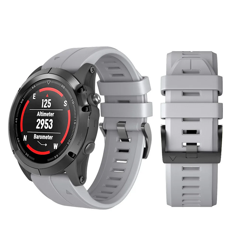 Силиконовый ремешок для Garmin Fenix 5X, ремешок для часов, силиконовый, быстросъемный, легко подходит, Wirstband, сменные полосы, Прямая поставка 0116#2