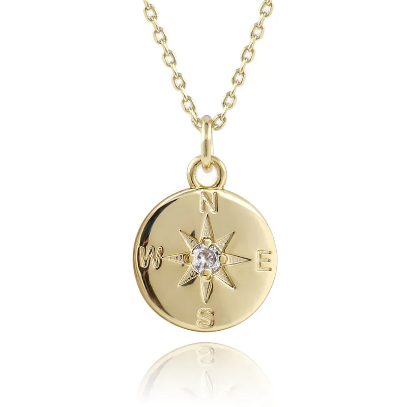 Женская 2019 Модная Золотая цепочка с покрытием ожерелье инкрустированный