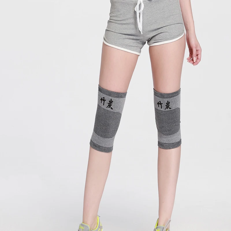 1 шт., новинка, бамбуковые эластичные наколенники для волейбола, наколенники для велоспорта, велосипеда, наколенники, теплые наколенники, защита безопасности