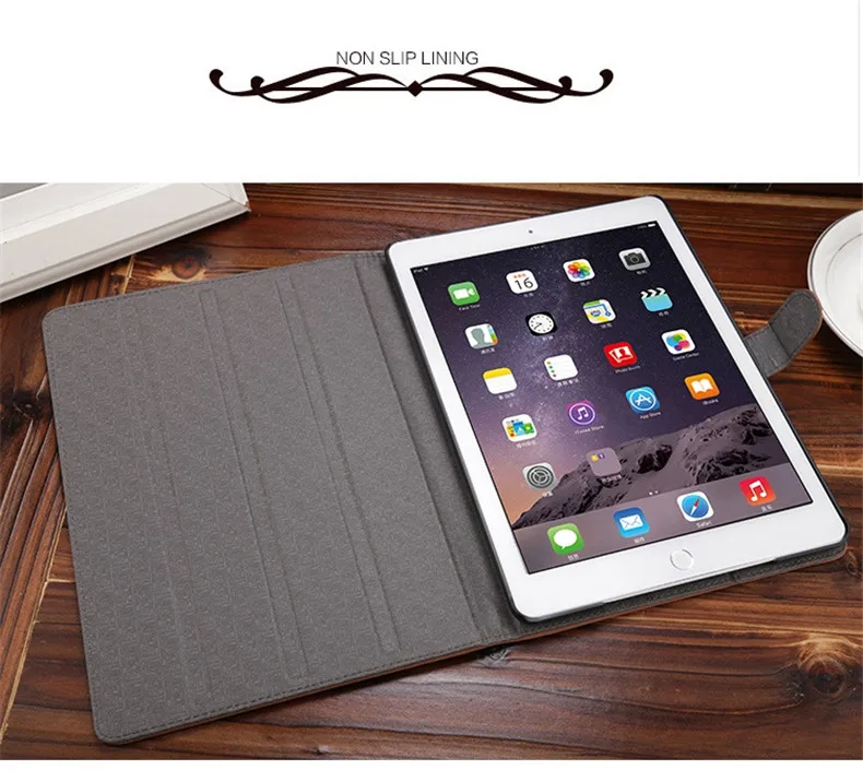 Ретро деловой чехол из ПУ кожи для iPad Air 1 2 Pro 9,7 fundas для Ipad 2 3 4 Mini 1 2 3 4 смарт-чехол для планшетов