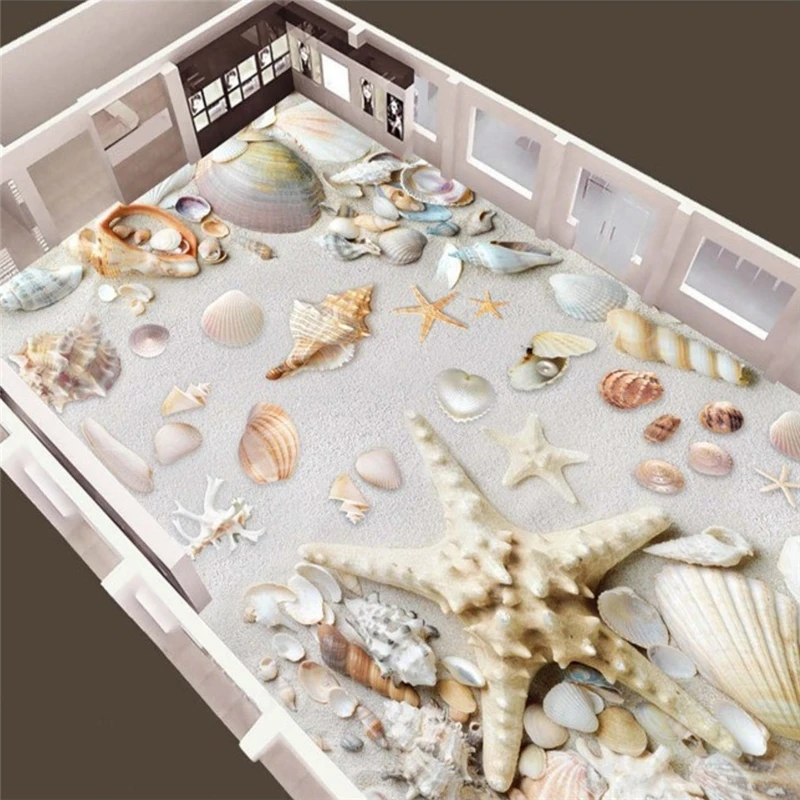 Большой Морской 3D корпус для пола гостиной ванной комнаты декоративная 3d