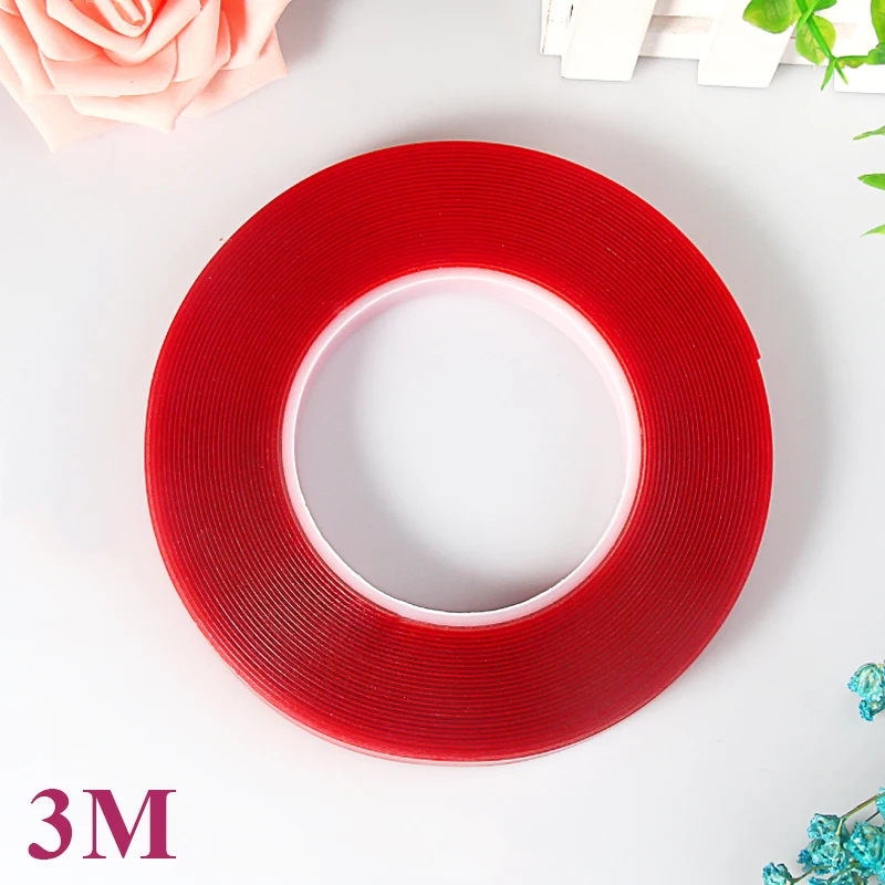 Двусторонний клей 3 м для нейл арта суперпрочная прозрачная акриловая