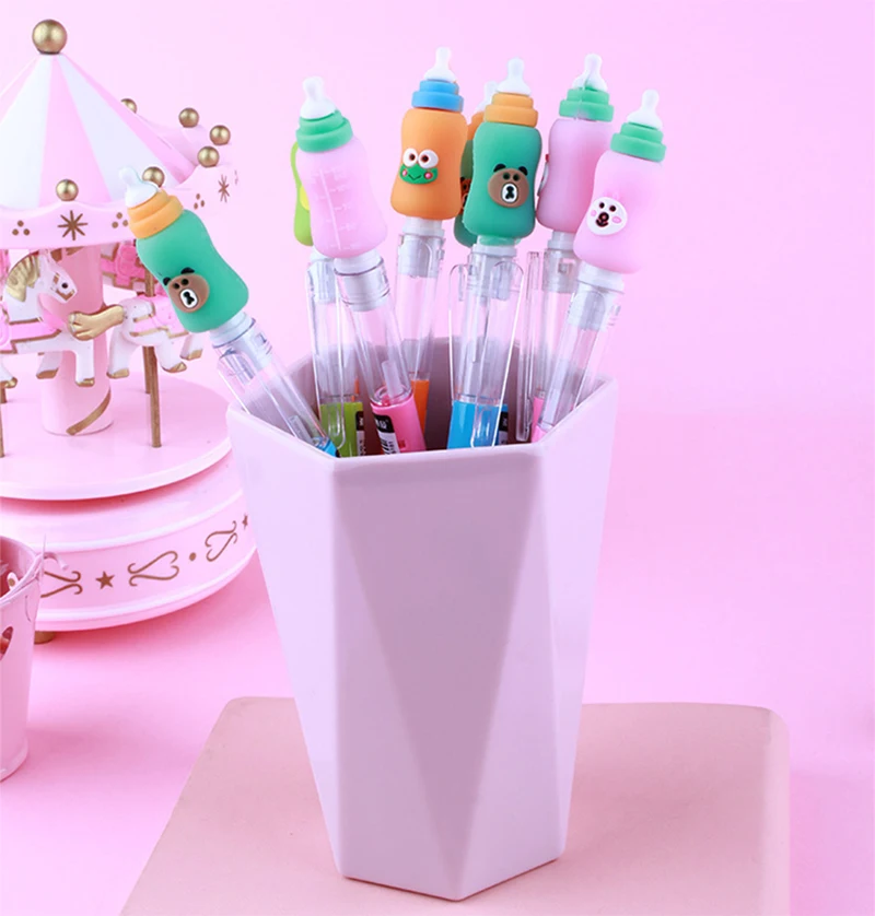 1 шт. Kawaii Творческий бутылка мультфильм 0,5 мм автоматический карандаш милые дети письмо подарок Карандаши Канцелярские Школьные принадлежности