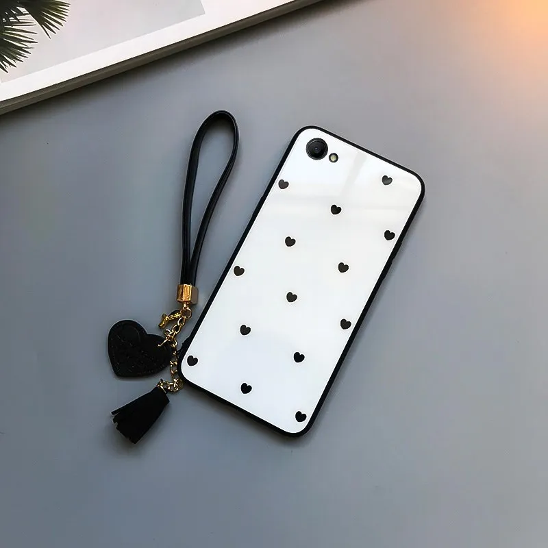 Чехол из закаленного стекла для Xiaomi Redmi 5A 6A 7A 8A жесткий чехол с сердечком Note Prime