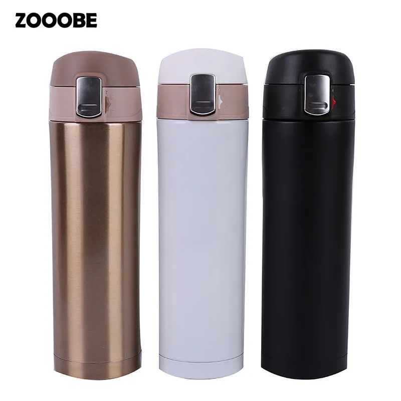 ZOOOBE 450 мл Термос бутылка из нержавеющей стали стакан вакуумная колба герметичная