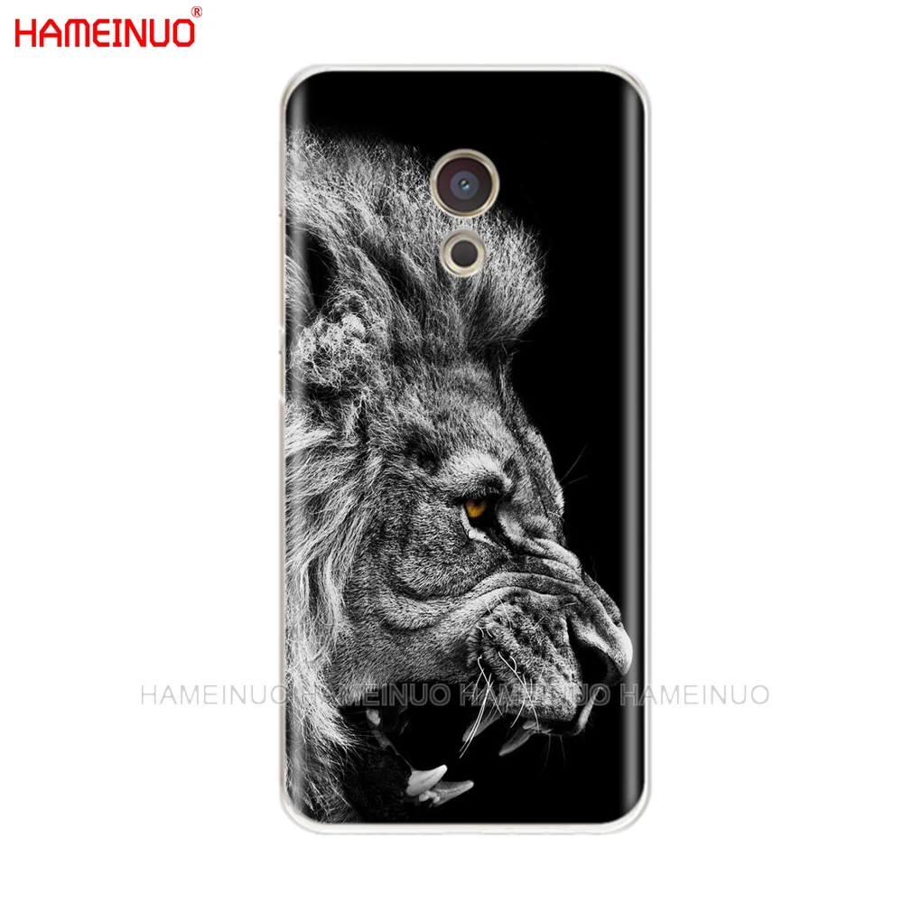 HAMEINUO лев тигр Модный милый чехол с изображением животного чехол для телефона для Meizu M6 M5 M5S M2 M3 M3S MX4 MX5 MX6 PRO 6 5 U10 U20 note plus