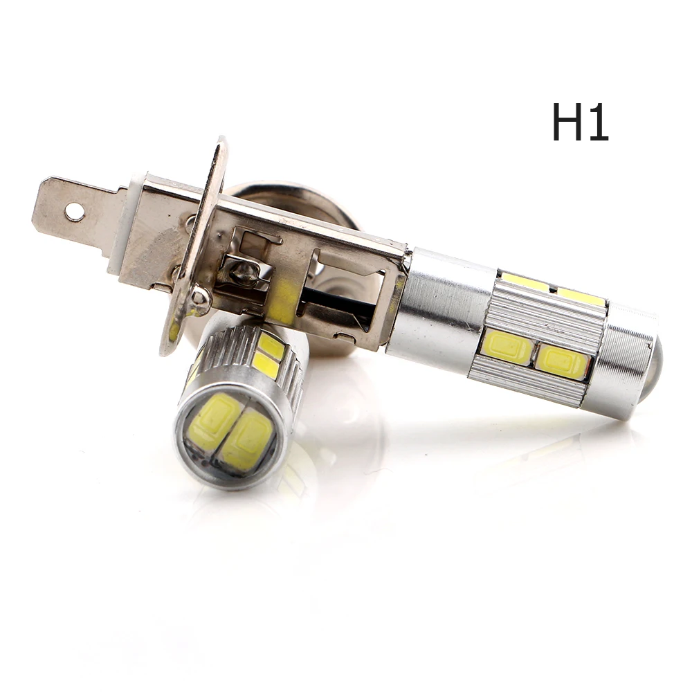 10 шт. H3 H1 противотуманный светодиодный 5730 SMD автомобильный светильник белая