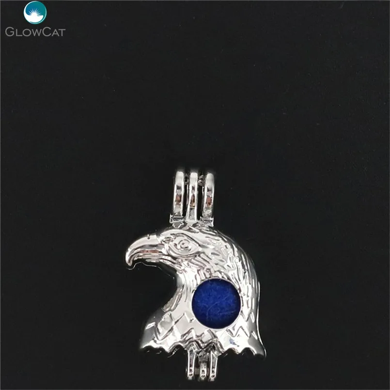K629 5 шт./лот ястреб орел жемчужная клетка медальон эфирное масло диффузор Арома