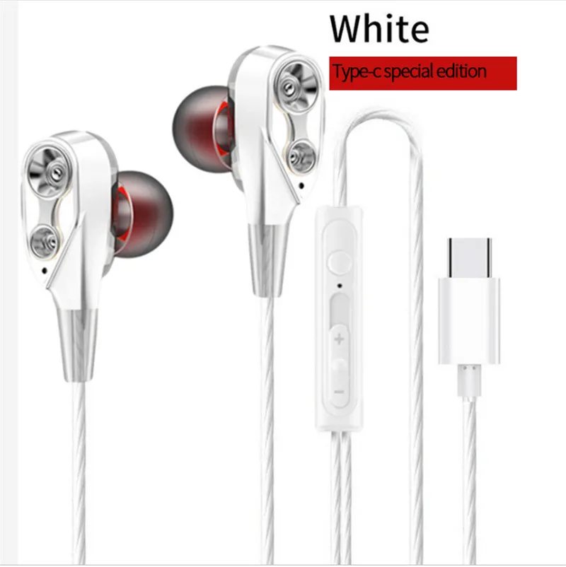 Usb type C Наушники Hi-Fi звук наушники для прослушивания музыки Проводная Спортивная гарнитура с микрофоном для Xiaomi samsung huawei