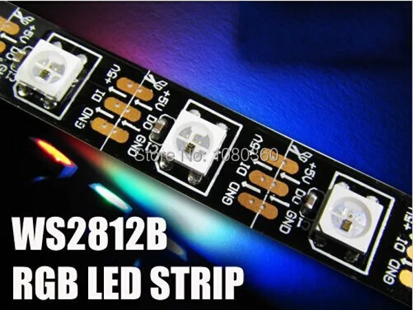 5M WS2812B RGB LED pixel strip Individually Addressable WS2811 IC control DC5V 30leds/m 60Leds/m | Лампы и освещение