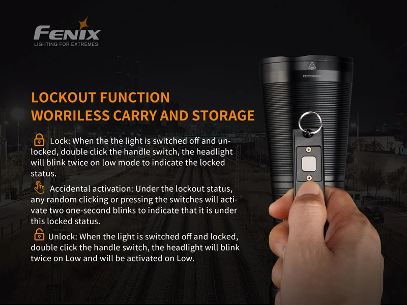Usb type-C Быстрая зарядка и USB разрядка Fenix WT50R Многофункциональный портативный фонарик с 7,2 V/5200 mAh аккумулятор