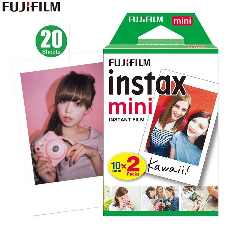 20-100 листов Fujifilm Instax mini 8 пленок белый край 3 дюйма для мгновенной камеры 7 9 25 50 s 70 90 SP-1 SP-2 фотобумага