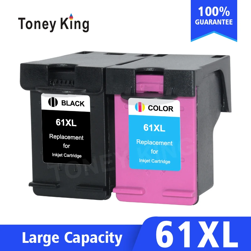 Совместимый чернильный картридж Toney King 61XL для принтера HP 61 Envy 4500 4502 5530 Deskjet 1050 2050 3050