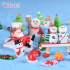 Модель рождественского персонажа, снеговик, Санта-Клаус, подарок, звезда, Кепка с Луной, Мультяшные фигурки, игрушки для девочек и мальчиков, аниме фигурка, украшение для дома