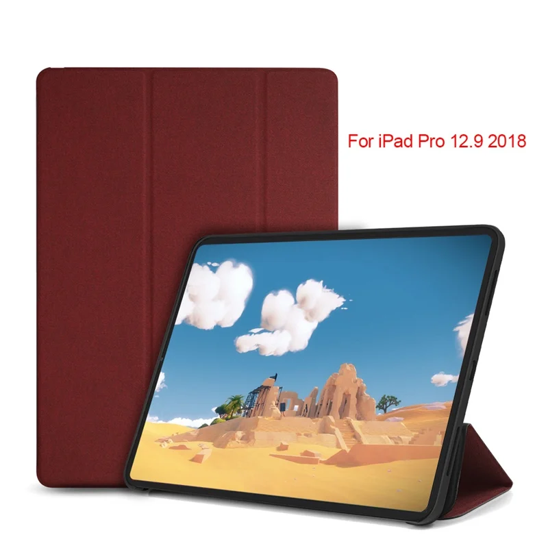 WOW чехол на магните, умный чехол для iPad, 12,9 дюймов, трехслойный, противоударный, Авто Режим сна, Чехол для iPad Pro 12,9, A1876, A2014, A1895, a1983 - Цвет: Red