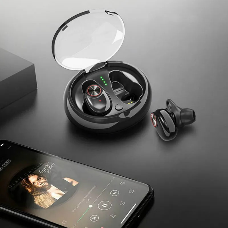 TWS Bluetooth гарнитура V5 беспроводная с зарядным устройством для Xiaomi музыкальные