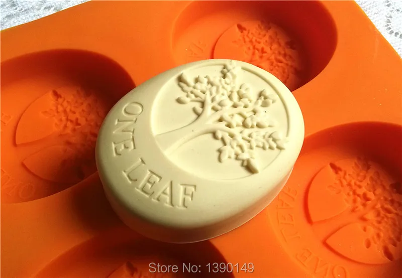 1PC Ремесло Искусство Силиконовые 3D оливковое мыло с изображением дерева формы DIY