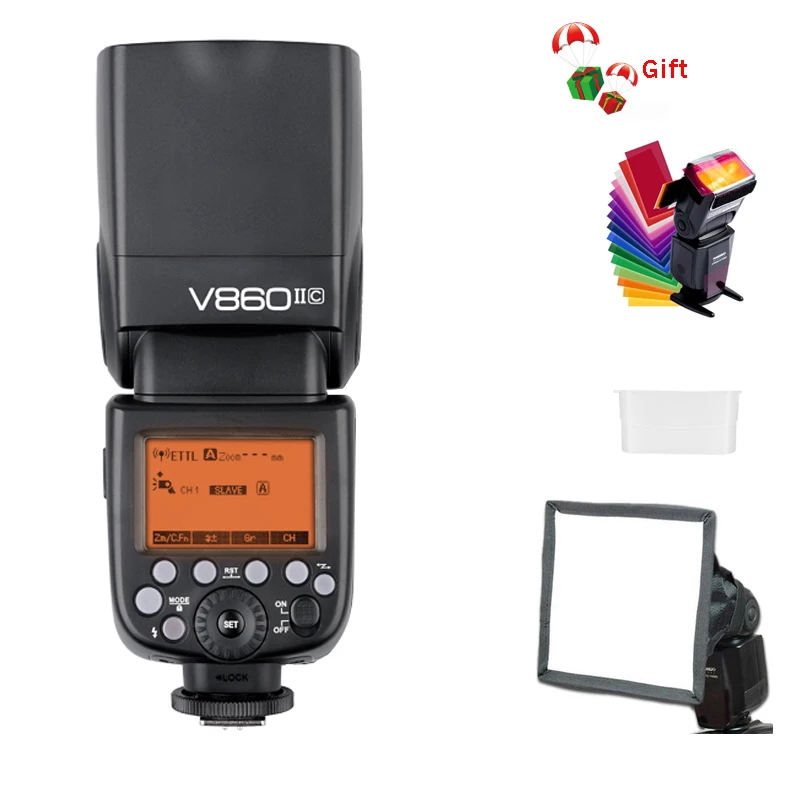 Внешняя вспышка Godox V860II S C 860II N F O GN60 TTL HSS для Sony Nikon Canon Olympus Fuji литий ионная
