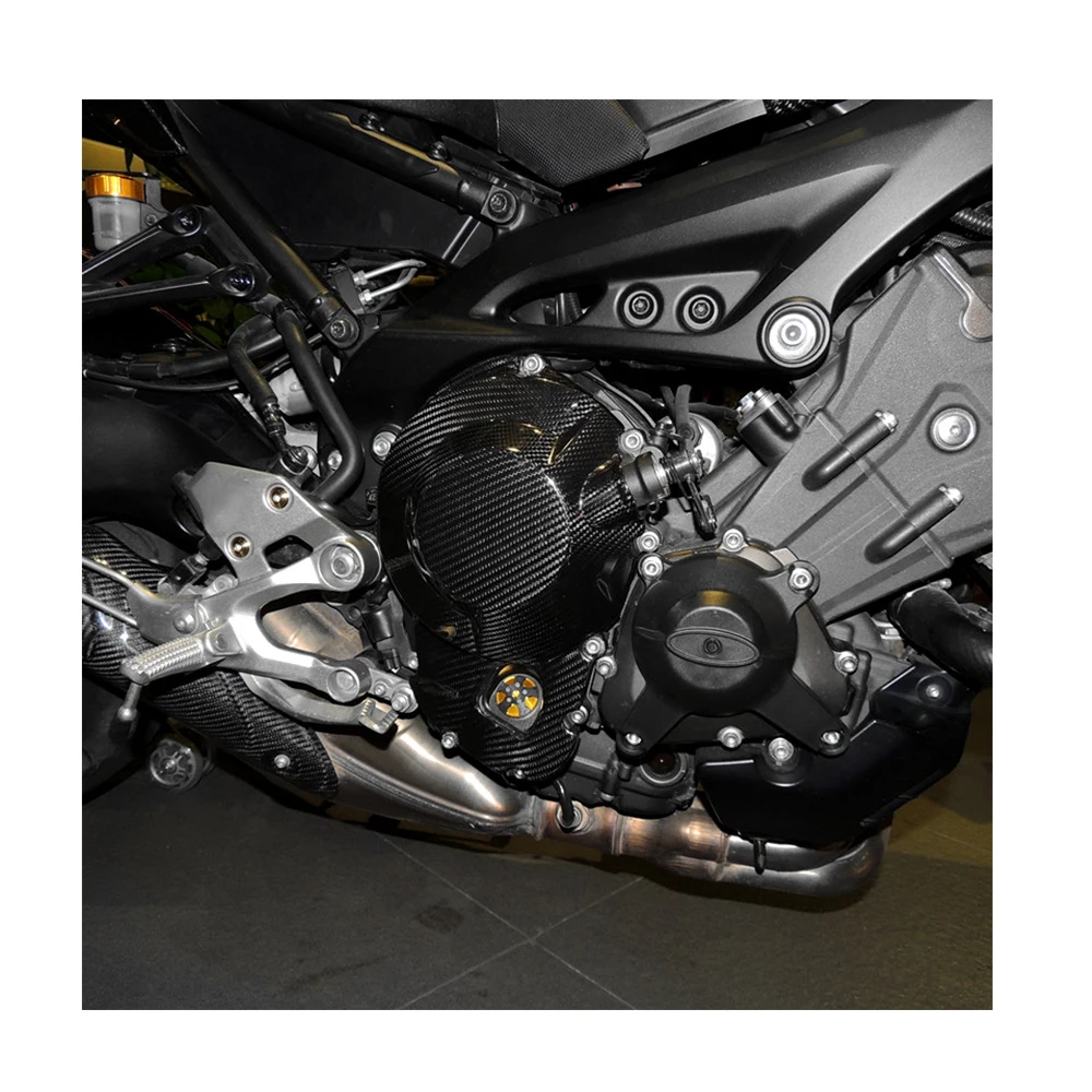 Для Yamaha MT09 MT-09 MT 09 FZ 09 карбоновое волокно 2013- мотоцикл полный Двигатель статора чехол разъем сцепления крышка протектор
