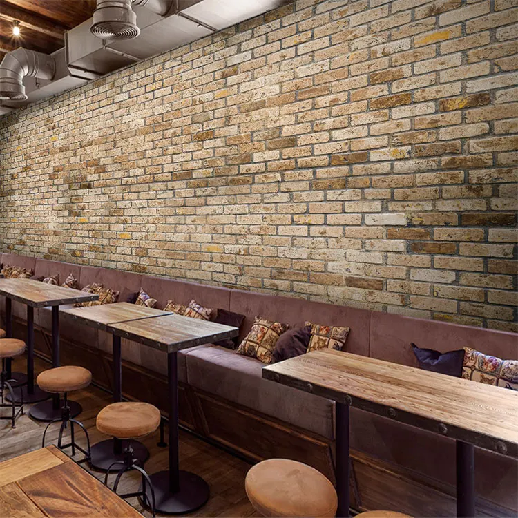 

Custom Size Photo 3D retro gray brick wall pattern wallpaper bedroom studio lounge restaurant bar cafe wallpaper mural