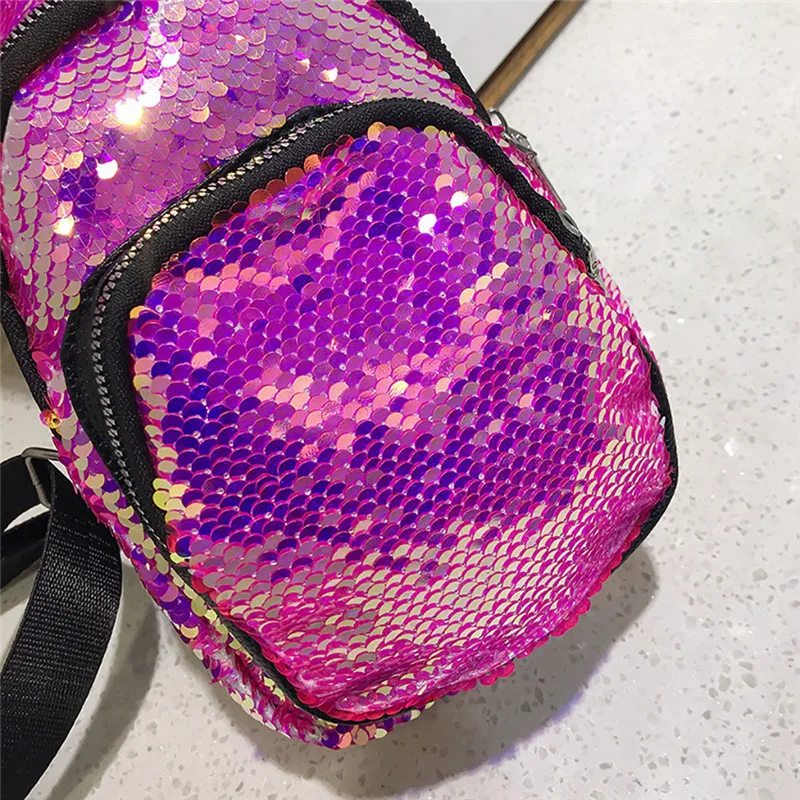Fanny Pack Multi-function Fashion Mermaid Sequin Bag Reflective Laser Shoulder Bag Women's Belt Waist Bag Bum Pochete#40