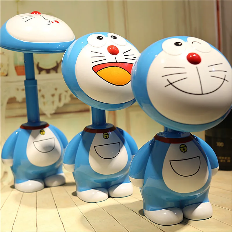 Творческий Doraemon зарядки Настольная лампа складная настольные свет светодиодный