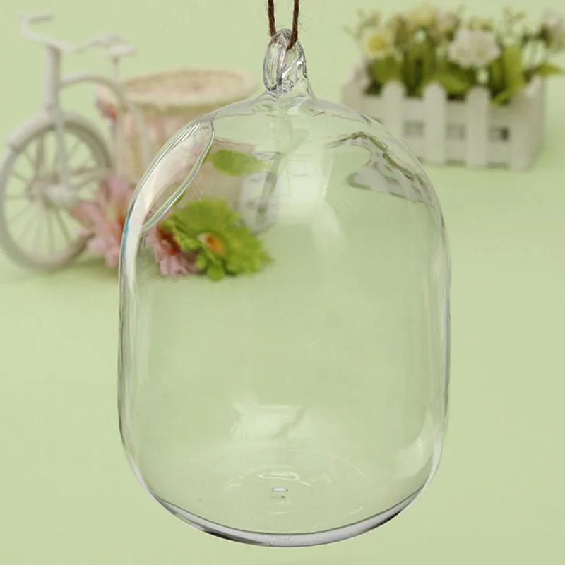 Hanging glass vase hydroponic ornaments Home Decoration 16x10cm|vase ornaments|hanging glasshanging |