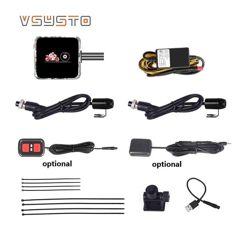 VSYSTO wifi Автомобильный видеорегистратор с двойным объективом спереди 1080 p FULL hd