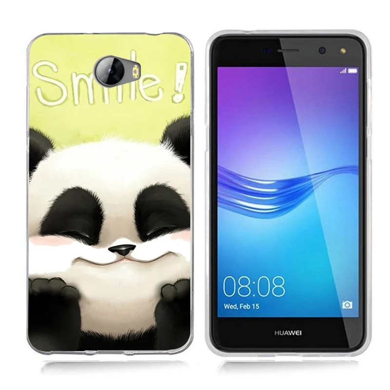 Case For Huawei Y5 ii Y5ii Cover/5A LYO-L21/Y6 II Compact TPU Coloful Soft Butterfly panda Painted Design Fundas B032 |