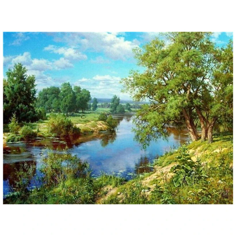 167DD Алмазная вышивка, распродажа, пейзаж, Алмазное дерево, полная квадратная Алмазная картина, вышивка крестом, рукоделие, ремесло, подарок, сделай сам - Цвет: 167DD