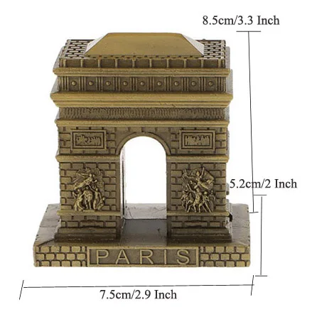 Triumphal Arch Ермакова металлическая архитектурная Статуэтка всемирно известный ориентир сувенир здания статуя домашний офис Настольный Декор Рождественский подарок - Цвет: Triumphal Arch