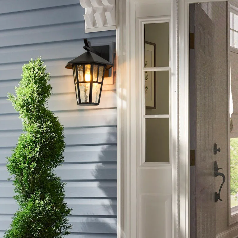 Современные светильники Лофт винтажная наружная настенная лампа Шестигранная