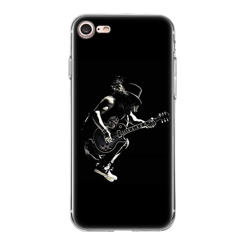 Чехол guns n roses для iphone XR XS Max 7 7S 8 Plus X 10 7+ 8+ 5 5SE 5C 6 6S 11 11Pro, мягкий чехол для телефона из ТПУ - Цвет: 18