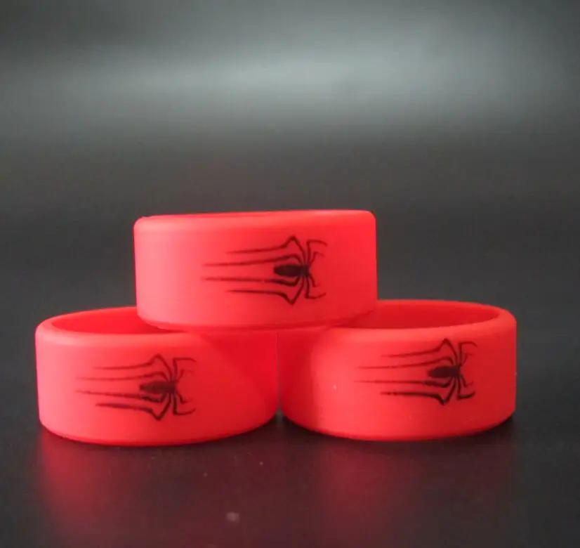 3xspiderman 3 шт. Muti-Design Силиконовое резиновое кольцо Vape резиновый противоскользящий ремешок для механического мод электрическая сигарета - Цвет: 3xspiderman