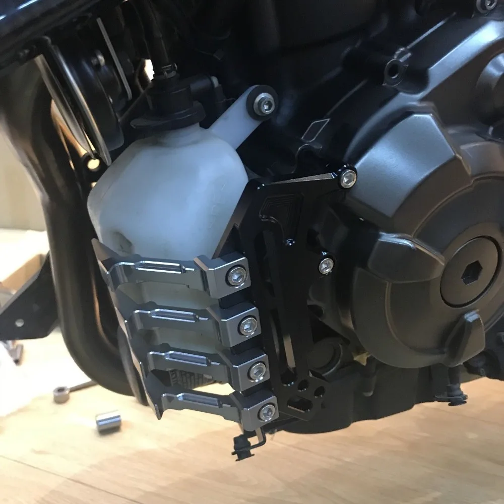 MT07 FZ07 воды Хладагент резервуар предохранительный бак Защитная крышка для Yamaha MT-07 FZ-07 07 07