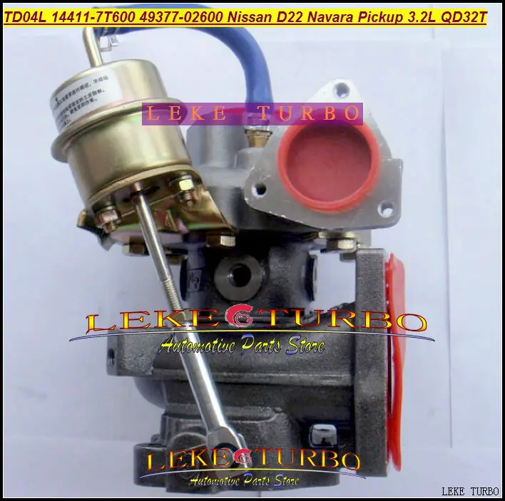Турбокомпрессор TD04L 14411 7T600 49377 02600 для Nissan Navara Pickup D22 TD27 NS25 QD32 QD32T 3.2L с
