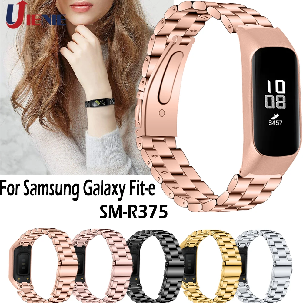 Браслет из нержавеющей стали ремешок для Samsung Galaxy Fit e SM R375 Смарт часы Роскошный