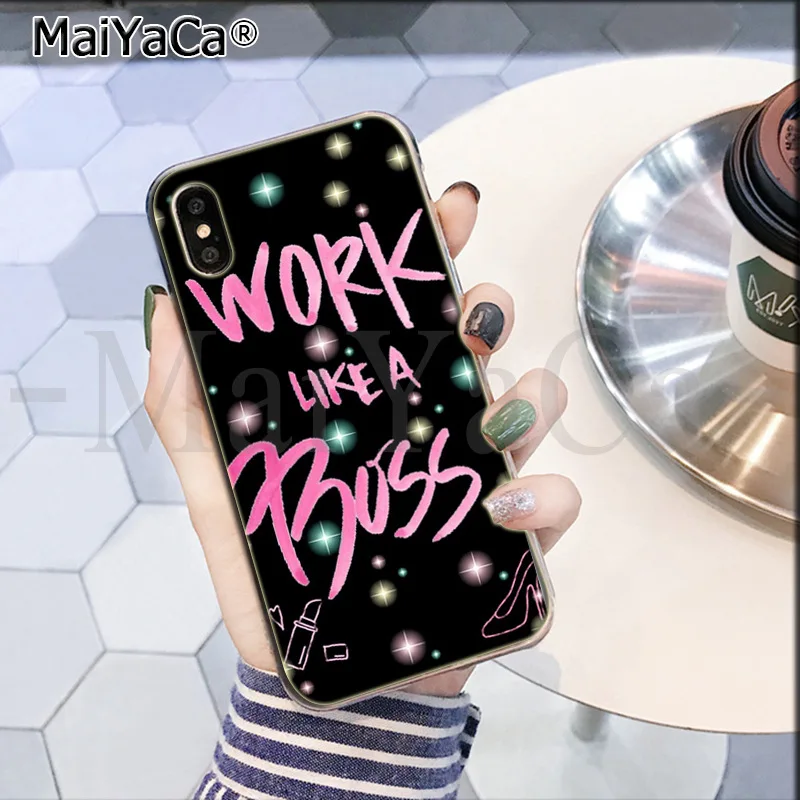 MaiYaCa Boss Girl Lady роскошный модный Чехол для мобильного телефона для Apple iPhone 8 7 6 6S Plus X XS max 5 5S SE XR Чехол для мобильного телефона - Цвет: 3