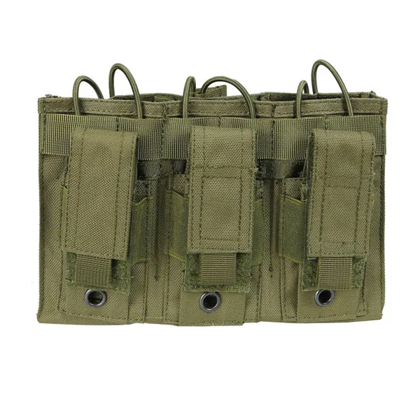 G Многофункциональная тактика Военная Pounch 1000D нейлоновая Тактическая MOLLE Тройная открытая верхняя подсумок Molle система пейнтбольное оборудование - Цвет: G