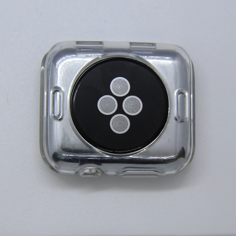 Прозрачный чехол для часов Apple Watch 4 3 2 1 TPU мягкий iwatch 44 мм 40 38 42 защитный рамка