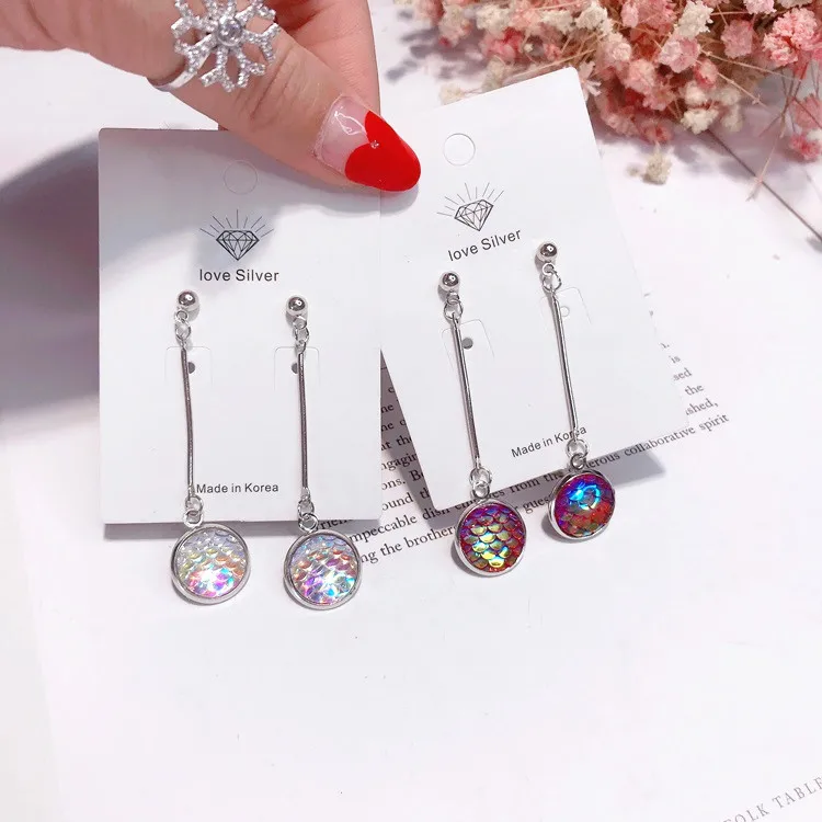 Масштаб кристалл серьги гипоаллергенная fadeless сплав ювелирные изделия для женщин