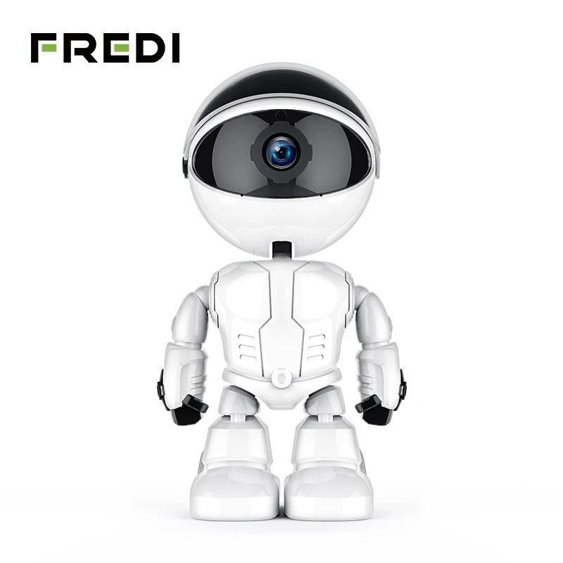 FREDI 1080P Домашняя безопасность робот камера с функцией автоматического слежения CCTV камера беспроводной WiFi детский монитор ночного видения камеры наблюдения