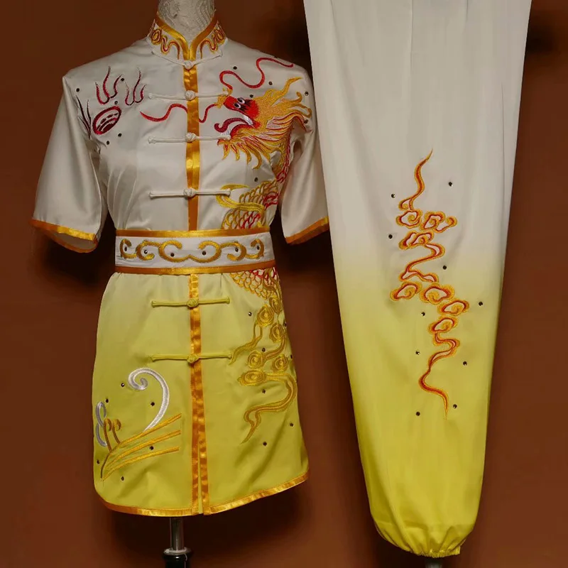 Wushu taichi одежда тайцзи changquan Униформа боевые искусства соревнования вышитые