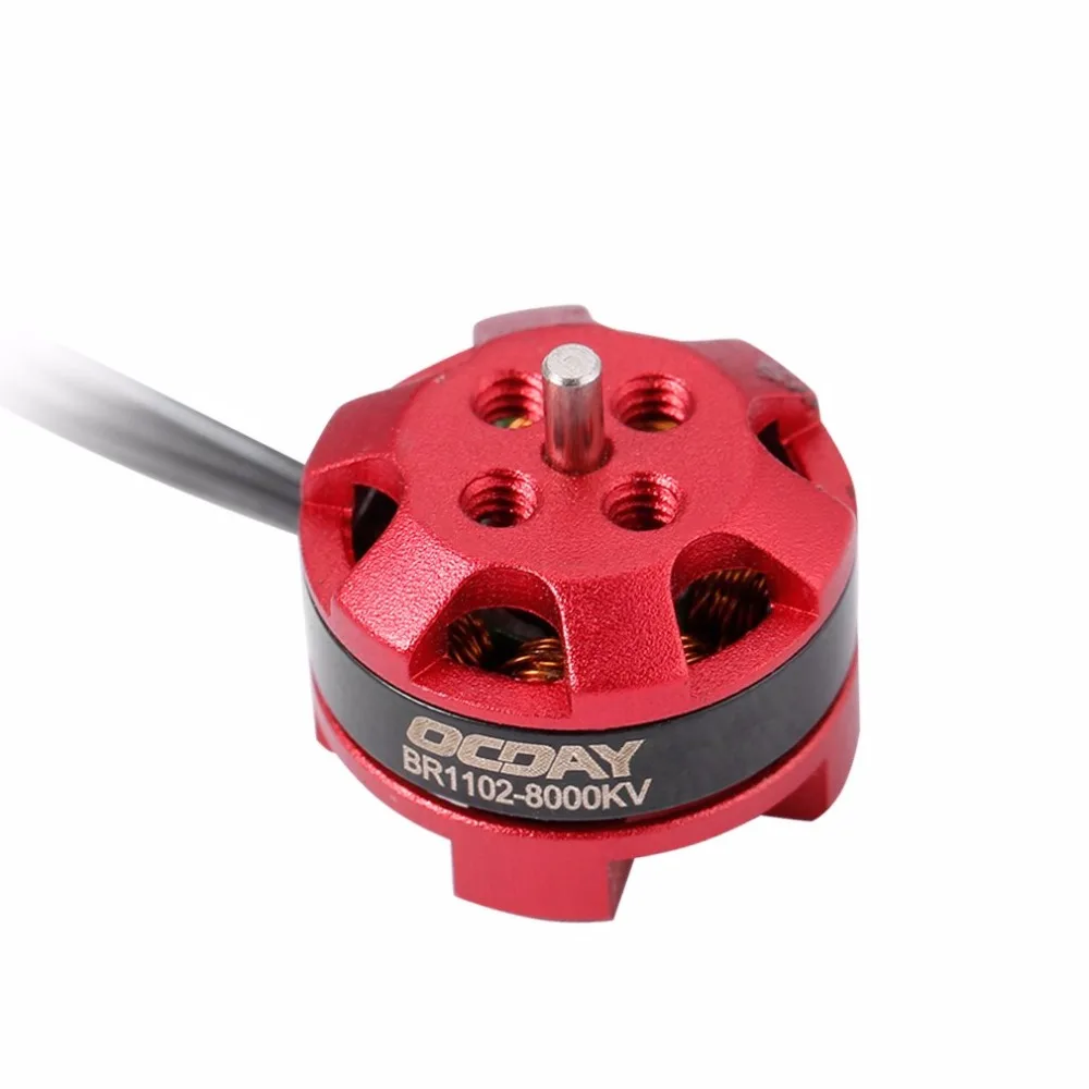 OCDAY RC Мотор 4 шт. 1102 BR1102 8000KV 1 3S бесщеточный двигатель для 50 90 мм Micro FPV гоночный Дрон