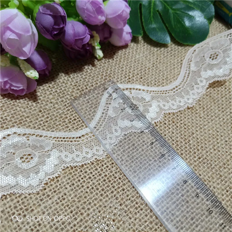 3.4-6CM S2325 High-Quality Multi-Color White Elastic Lace Ribbon Underwear Band Used For Sewing Decorative African | Дом и сад