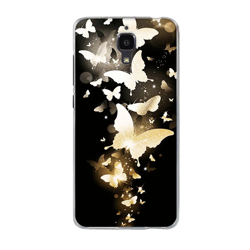 1 Силиконовый чехол для Xiaomi Mi 4, чехол, чехол для телефона для Xiaomi Mi 4, мягкий ТПУ бампер для Xiaomi Mi 4, чехол с рисунком - Цвет: 1